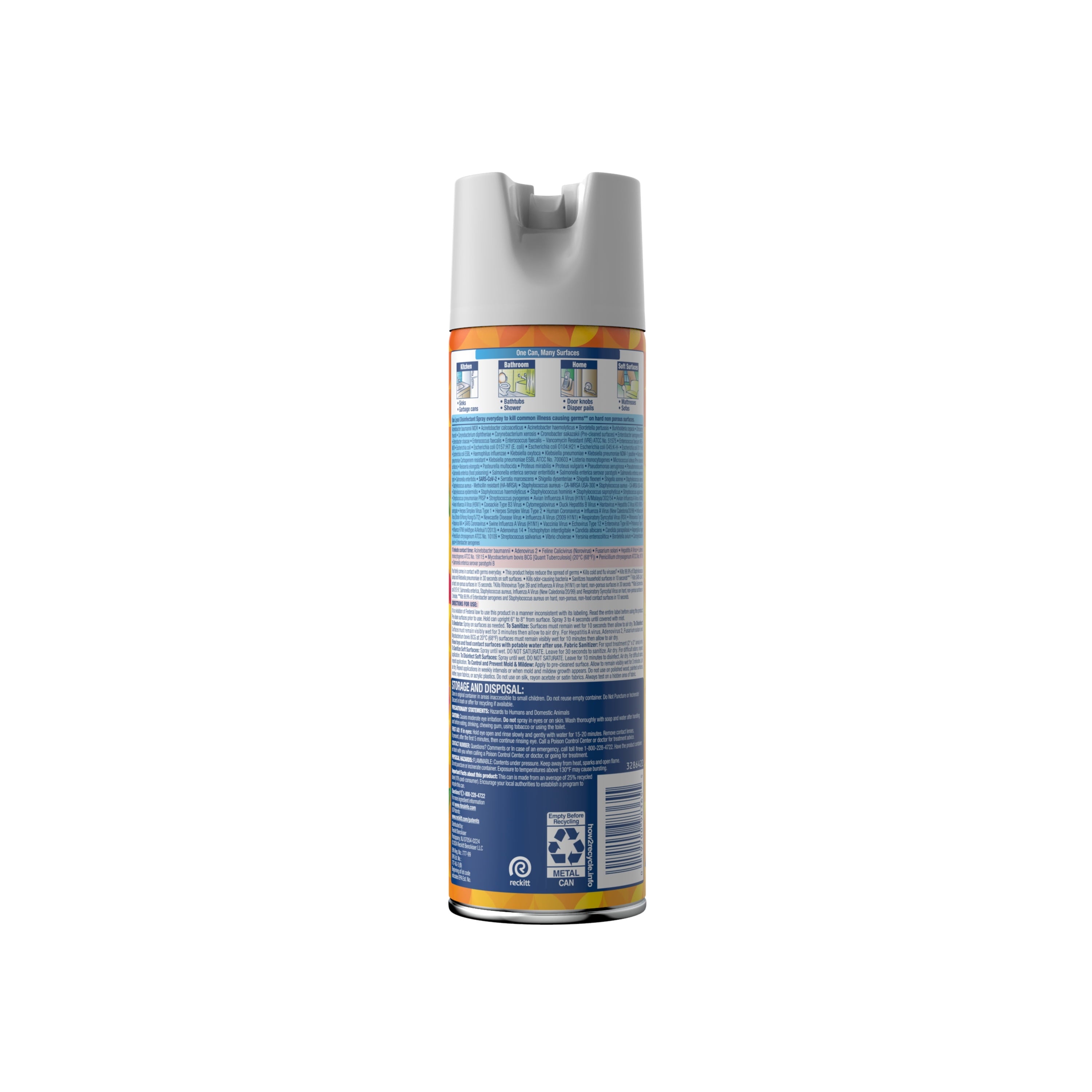 Lysol Brand New Day Disinfectant Spray - Sanitizing and Antibacterial Spray, Deodorizer, Mango & Hibiscus, 19 oz