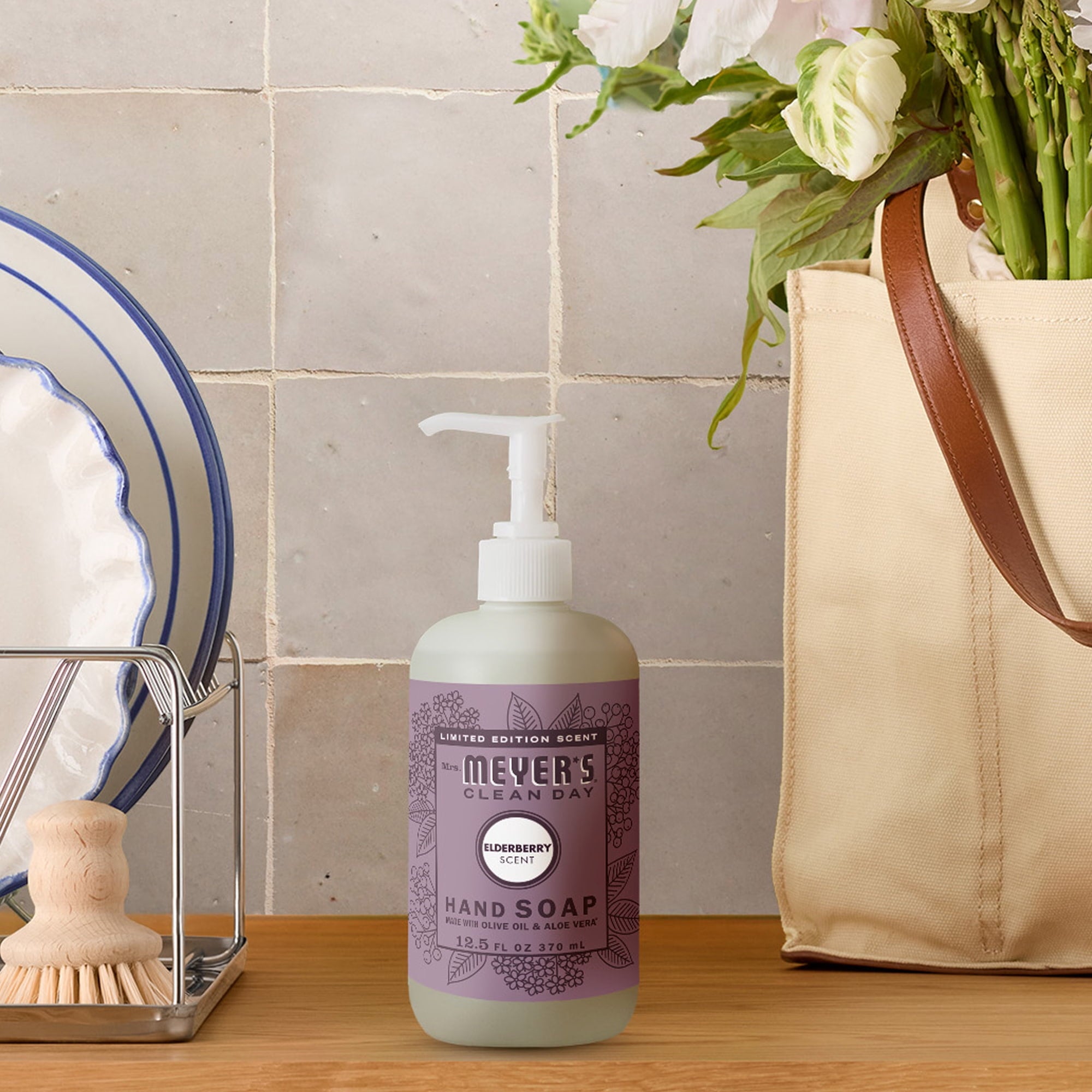 Mrs. Meyer’s Clean Day Hand Soap - Elderberry Scent, 12.5 Fl Oz