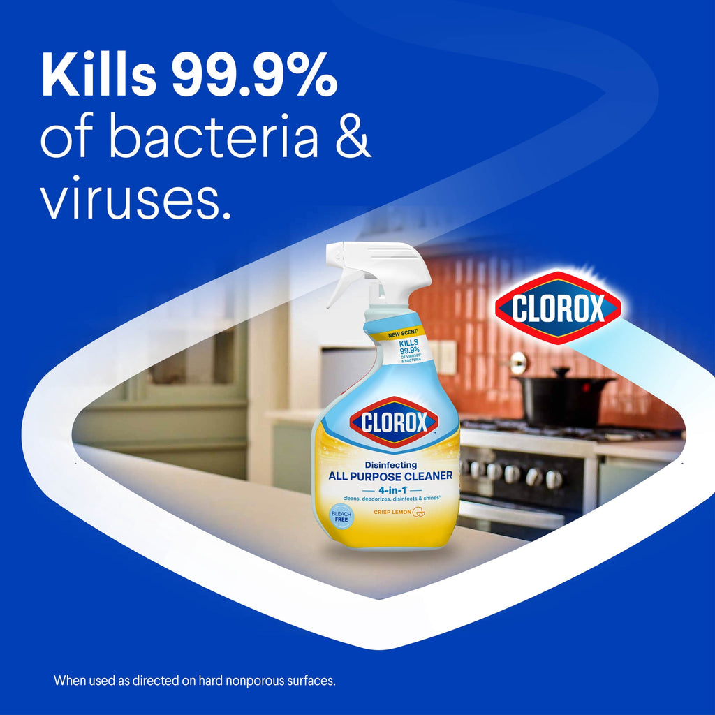Clorox Disinfecting Bleach-Free All-Purpose Cleaner - Crisp Lemon, 32 fl oz
