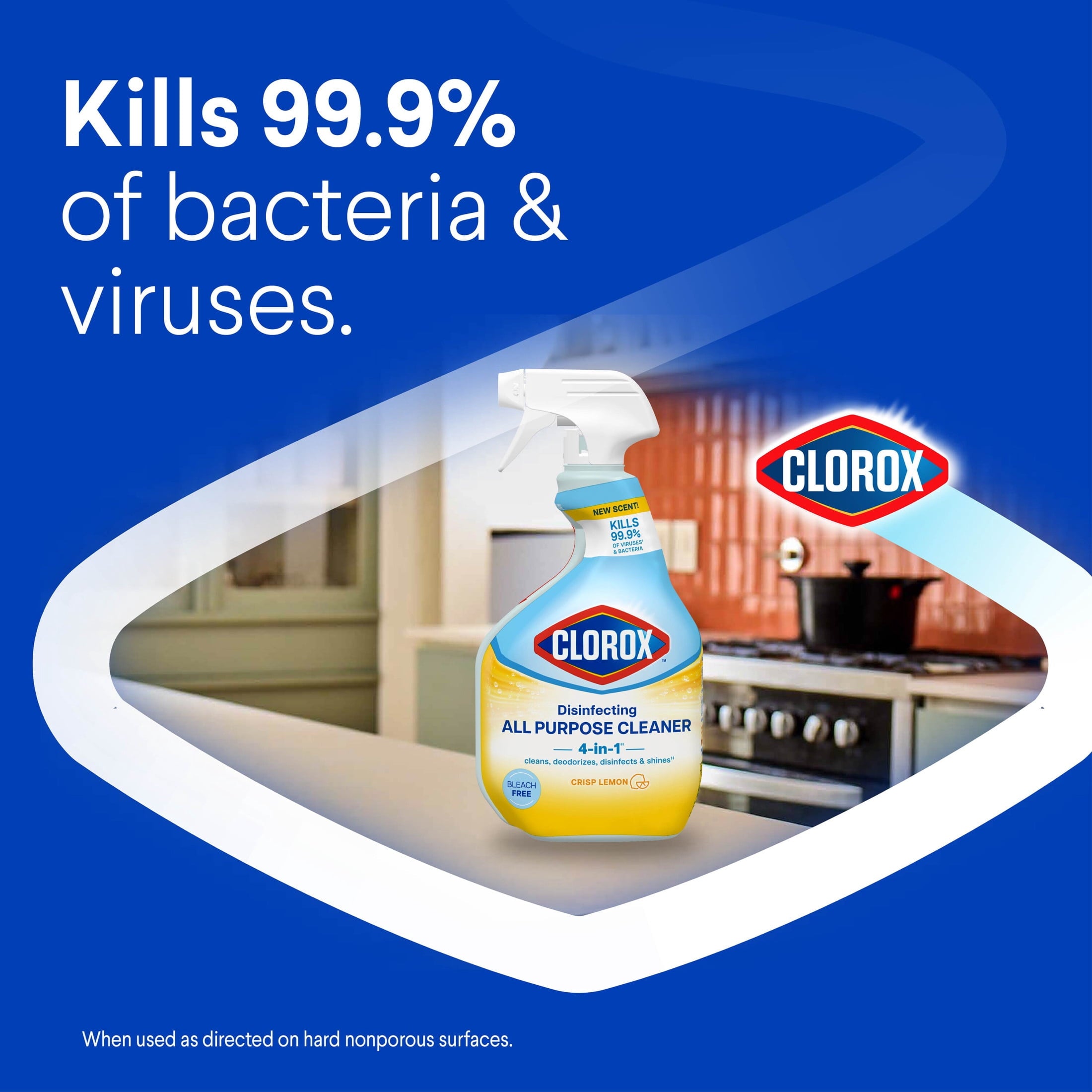 Clorox Disinfecting Bleach-Free All-Purpose Cleaner - Crisp Lemon, 32 fl oz