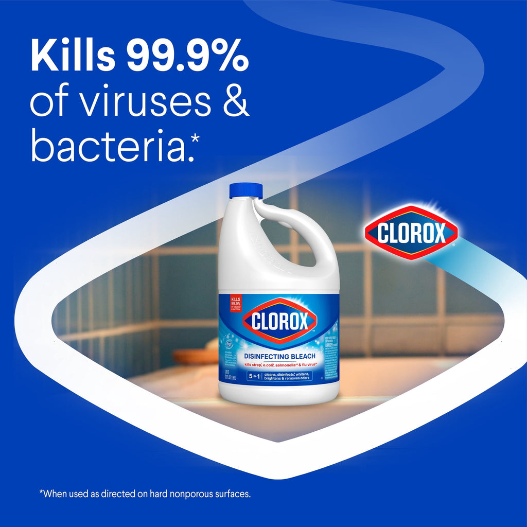 Clorox Disinfecting Liquid Bleach Cleaner - Regular Scent, 121 fl oz